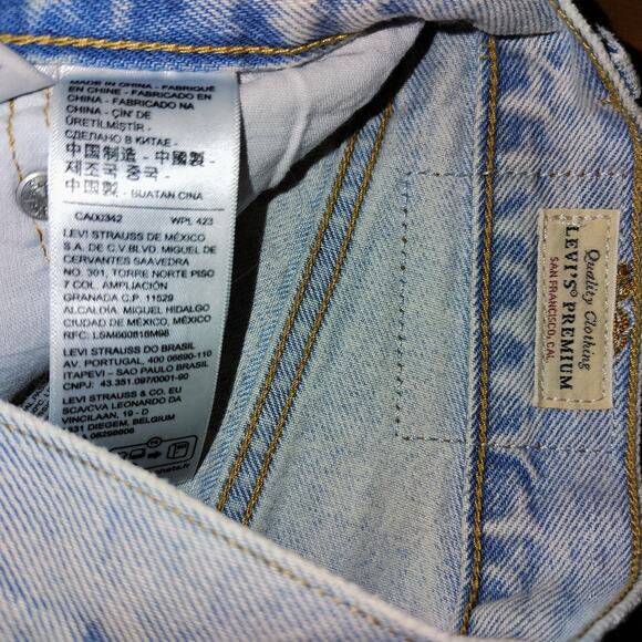 Levi’s 501 Patchwork Jeans – Women’s Size 27x30 – Rare Style - Picture 10 of 11